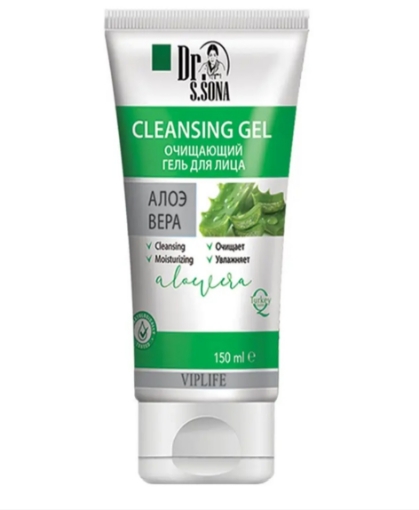 VIPLIFE DR. S. SONA Aloye vera ilə üz üçün təmizləyici gel 150 ML resmi