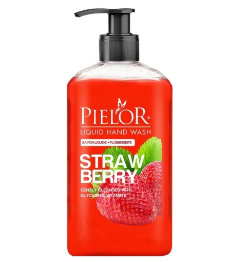 PIELOR Əl üçün duru sabun "STRAWBERRY MILKSHAKE" 500 ml resmi