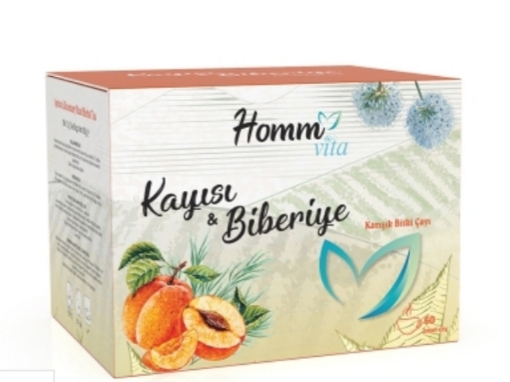 HOMM VITA ƏRİK VƏ ROZMARİN QARIŞIQ BİTKİ ÇAYI 60 PAKET 90 QR resmi