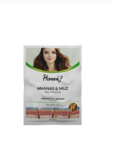 Picture of HOMM LIFE ANANAS VƏ BANAN SAÇ MASKASI 20 QR