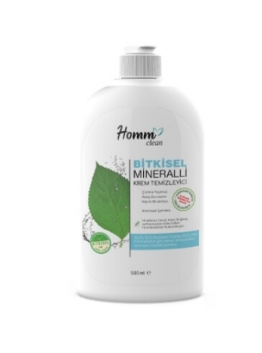 HOMM CLEAN BİTKİ MƏNŞƏLİ TƏMİZLƏYİCİ MİNERAL KREMİ 500 ML şəkil