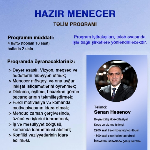 Hazır menecer proqramı şəkil