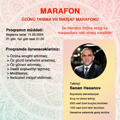 MARAFON - Özünü tanıma və inkişaf şəkil