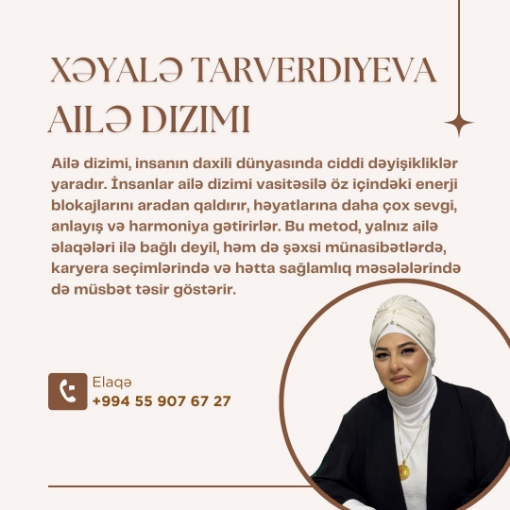 XƏYALƏ TARVERDİYEVA Ailə Dizimi şəkil