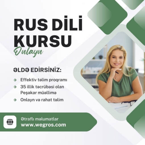 Изображение 🇷🇺 ONLAYN RUS DİLİ KURSU